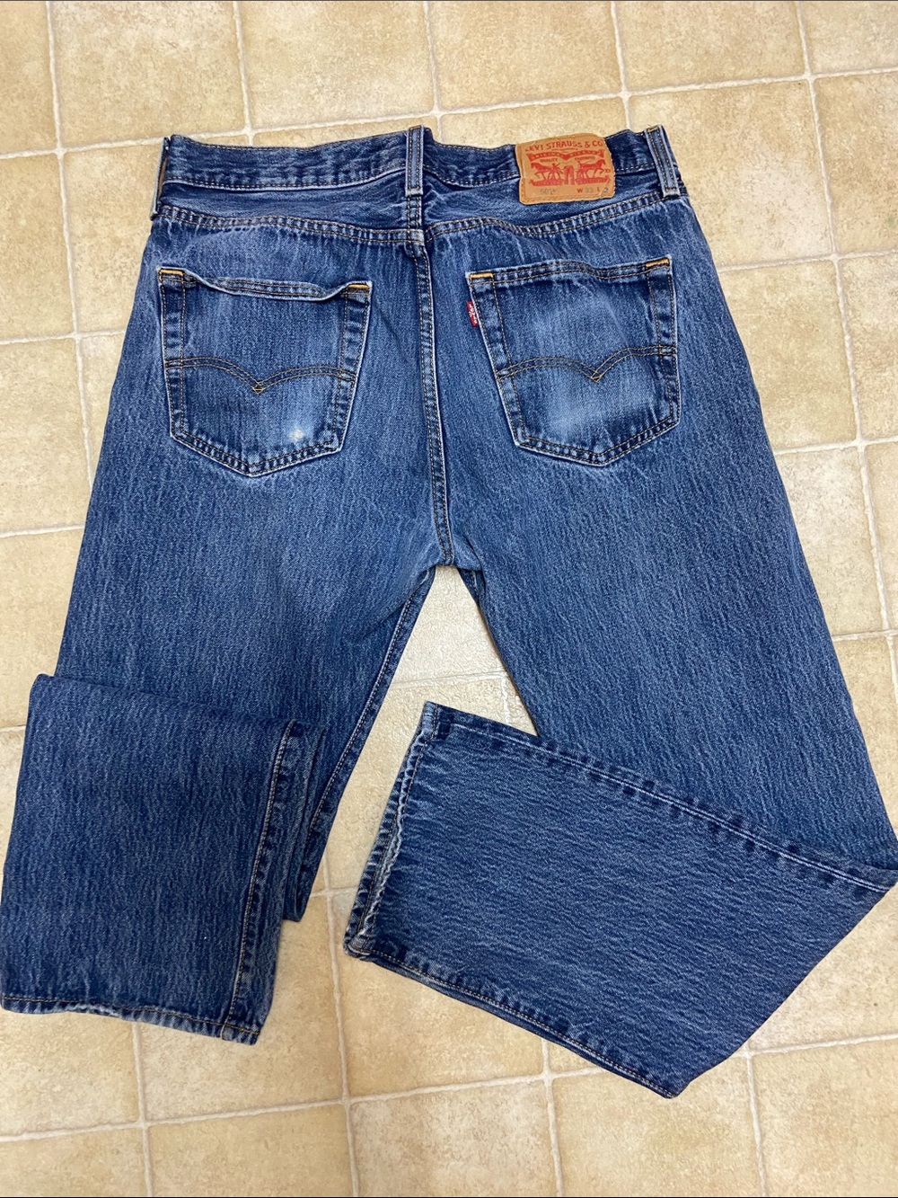 Levi's 501 Men's Straight Jeans in Blue Denim W33 L32
